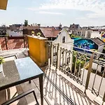 Central Penthouse Free Parking 2Balconies Ac Nice